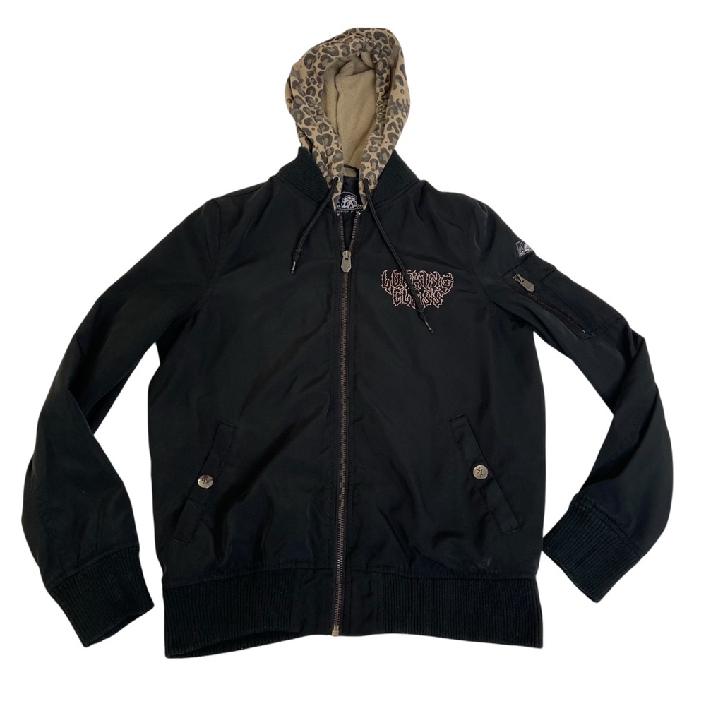 Lurking Class by Sketchy Tank Reaper Bomber Jacket XS Black Leopard Unisex